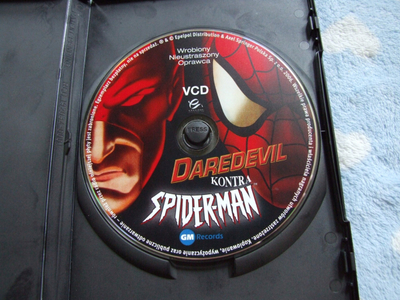 Video CD Daredevil kontra Spider-Man, animuar, GM Records, në kuti plastike