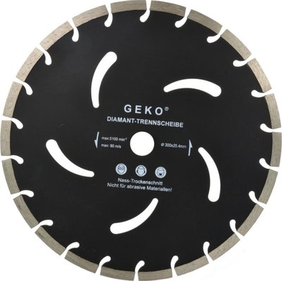 Дијамантски диск Geko Black G00296, 300mm, 25.4mm, црн