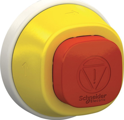 Buton emergjent Schneider Electric Harmony, 22mm, IP66/IP69K, i kuq e verdhë