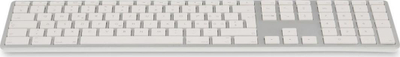 Tastierë LMP WKB-1243, wireless, DE, e bardhë dhe e argjendtë