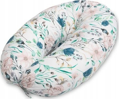 Jastëk shtatzënie Motherhood Pregnancy Pillow XL, 170cm, pambuk, dizajn pastel flowers