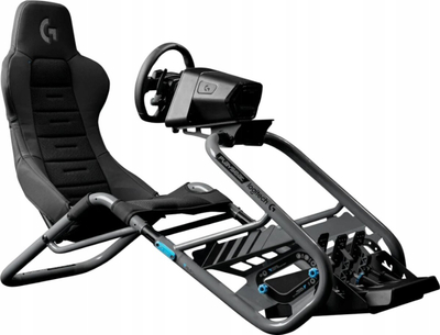 Гејминг столица Playseat Trophy Logitech G Edition, универзален кокпит, материјал ActiFit, црна