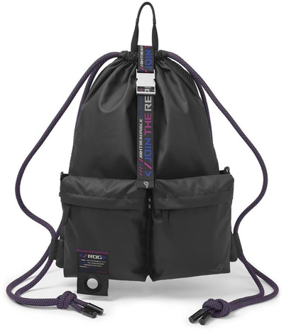 Çantë shpine Asus ROG SLASH Multi use Drawstring, 19L, xhep i papërshkueshëm nga uji, e zezë