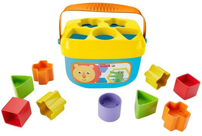 Lodër formash Fisher Price Baby’s First Blocks FFC84, 10 blloqe, për kalamaj të vegjël, me shumë ngjyra