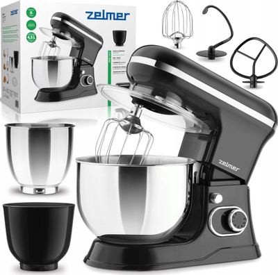 Mikser kuzhine Zelmer Planetary Mixer, tas 5L, 1200W, ngjyrë argjendtë