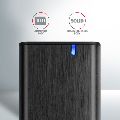 Kuti e jashtme SSD Axagon EEM2-SB2, USB C 3.2 Gen 2, M.2 NVMe SATA, alumini