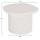 Tavolinë për kafe oval Santorini 54x54,5x40Hcm (HM18054), bardhë