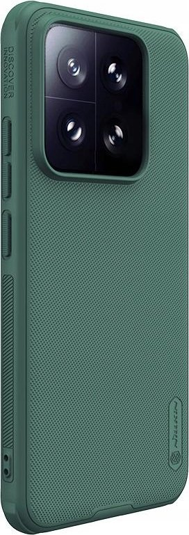 Këllëf telefoni Nillkin Super Frosted Pro për Xiaomi 14, antirrëshqitës, mbrojtje e fortë, jeshile e errët