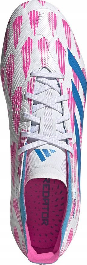 Këpucë futbolli Adidas Predator League FG IG6262, për meshkuj, bar natyral, bardhë kaltër
