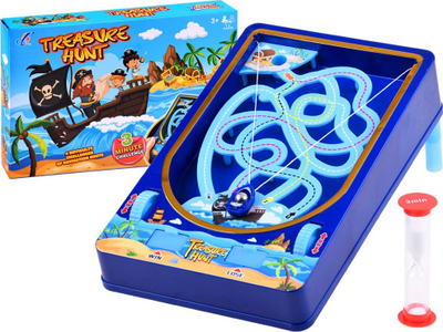 Lojë tavoline Treasure Hunt GR0504, labirint me top metalik, 23.5 x 14.5 cm, blu