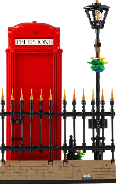 Set LEGO Ideas 21347 Red London Telephone Box, 1460 pjesë, kabinë klasike telefonike, e kuqe