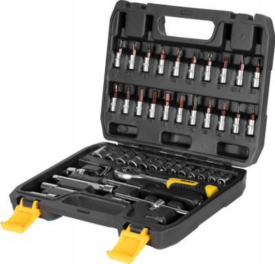 Set çelësash REBEL RB-1153, 46 copë, çelik krom vanadium