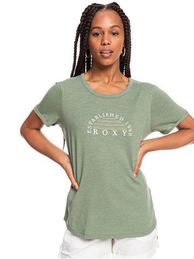 Maicë Roxy Ocean barber J Tees ERJZT05354 -GLW0, e gjelbër, S