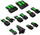 Set kabllosh zgjatuese Kolink Core Pro 12VHWPR Type 2, adapter 16 pin 90°, Venom Green