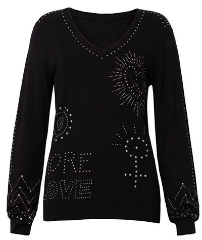 Triko Desigual Jers Kensington N 19WWJF96 2000, e zezë