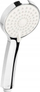 Рачен туш Invena Dafni AS-02-002-X, 3 функции, дијаметар 9 cm, хром и бела