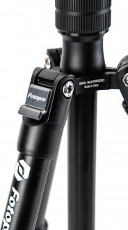 Tripod për kamerë Fotopro 58, alumin, kokë sferike, 8 kg, i zi