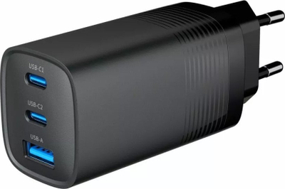 Karikues Gembird 3-port, 67W, GaN USB PowerDelivery, i zi