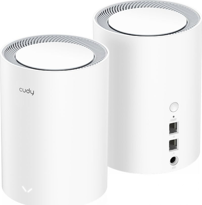 Sistem mesh Wi‑Fi Cudy M1800, 1800 Mbit/s, 2.4 GHz 5 GHz, i bardhë