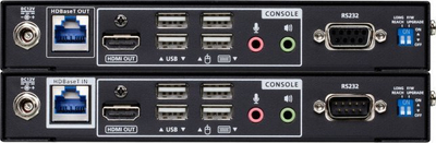 Extender KVM ATEN CE840, HDBaseT 3.0, 1GbE, црна