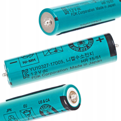 Резервна батерија за машина за потстрижување Panasonic Braun, 2000mAh, NiMH, зелена