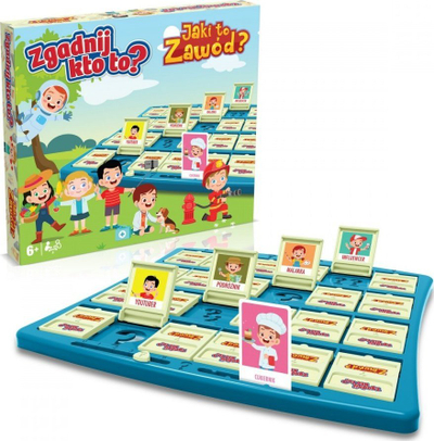 Друштвена игра Guess Who Is It What Profession Is It, едукативна за деца, со професии, шарена