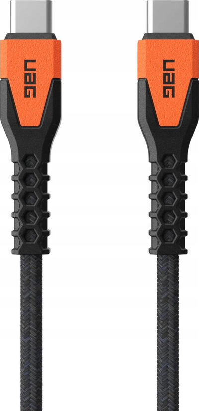 Kabllo USB C Urban Armor Gear Kevlar Core, USB C në USB C, 60W, e zezë