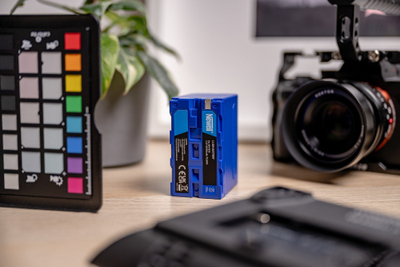 Bateri Newell SupraCell Protect NP-F970, për Sony, kapacitet i lartë, blu