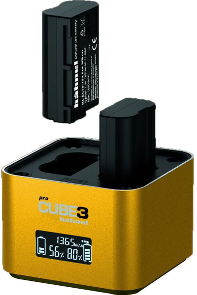 Karikues baterish Hahnel ProCube 3, për Nikon EN EL14 EN EL15 EN EL25, USB C, gri