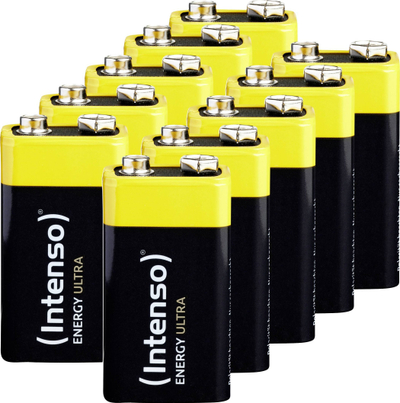 Bateri Intenso Energy Ultra 9V 6LR61, 10 copë në paketë, alkaline