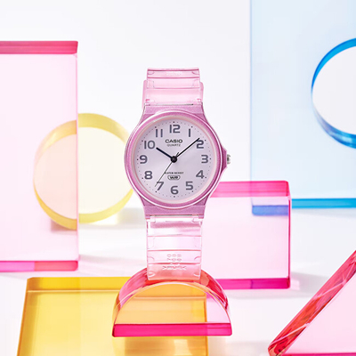 Orë dore për femra Casio Collection MQ-24S-4BEF (004), rozë