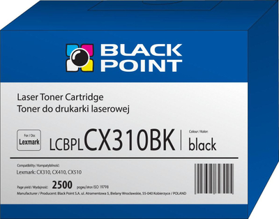 Ngjyrë Black Point LCBPLCX310BK, e zezë