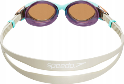 Syze noti Speedo Biofuse 2.0 Female, kundra mjegullës, mbrojtje UV400, blu portokalli