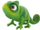 Figurinë Bullyland Rapunzel Pascal, 6 cm, plastike, jeshile