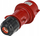 Prizë portative industriale Famatel 13303, 32A 5P, IP44 400V, e kuqe