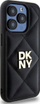 Kapak telefoni DKNY DKHCP15LPQDSLK për iPhone 15 Pro 6.1", quilted, i zi