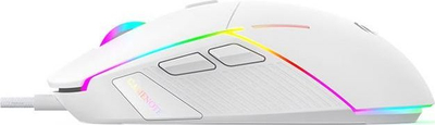 Maus gaming Havit MS961, RGB, 12000 DPI, i bardhë