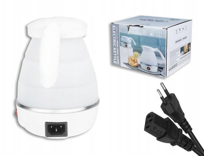 Ibrik elektrik udhëtimi Lasmex LTC, 0.6L, palosës, i bardhë