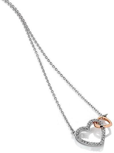 Qafore për femra Hot Diamonds Flora DP732, e argjendtë