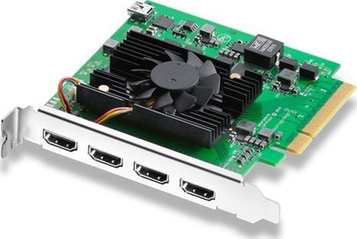 Картичка за видео снимање Blackmagic Design DeckLink Quad HDMI Recorder, PCIe, 4x HDMI, црна