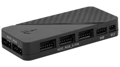 Kontrollues ventilatorësh Aerocool H66F, universal, i zi