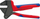 Presa krimpimi Knipex 97 43 200 A, 200mm, pa dies, pa kuti