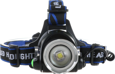 Dritë koke Tiross TS-1195, LED 10W, bateri që rikarikohet, e zezë
