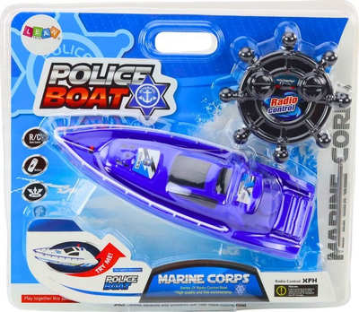Varkë policore me telekomandë OEM Police Boat 5905991007128, elektrike, për ujë, shumëngjyrëshe