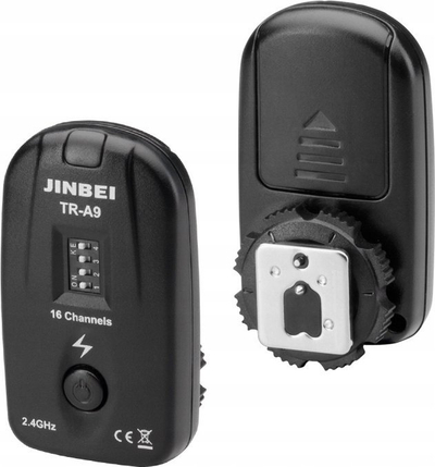 Telekomandë blici Jinbei TR-A9, 2.4 GHz, 16 kanale, e zezë