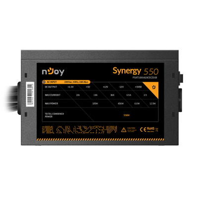 Furnizues i rrymës nJoy Synergy - 550W - 80 PLUS White