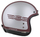 Helmetë moto CASSIDA ESO Jawa Panel 2026, e hapur neo retro, fiberglass, e kuqe argjendtë e zezë