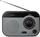 Radio portabël Nedis RDFM1340GY, AM FM, gri me zi