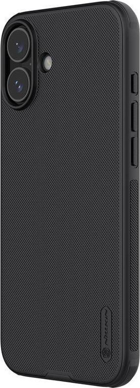 Kapotë telefoni Nillkin Super Frosted Shield Pro për iPhone 16 Pro Max, TPU PC, mban mirë nga goditjet, e zezë