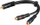 Kabllo audio ndarëse Wentronic Goobay 50930, RCA M në 2x RCA F, 20 cm, e zezë